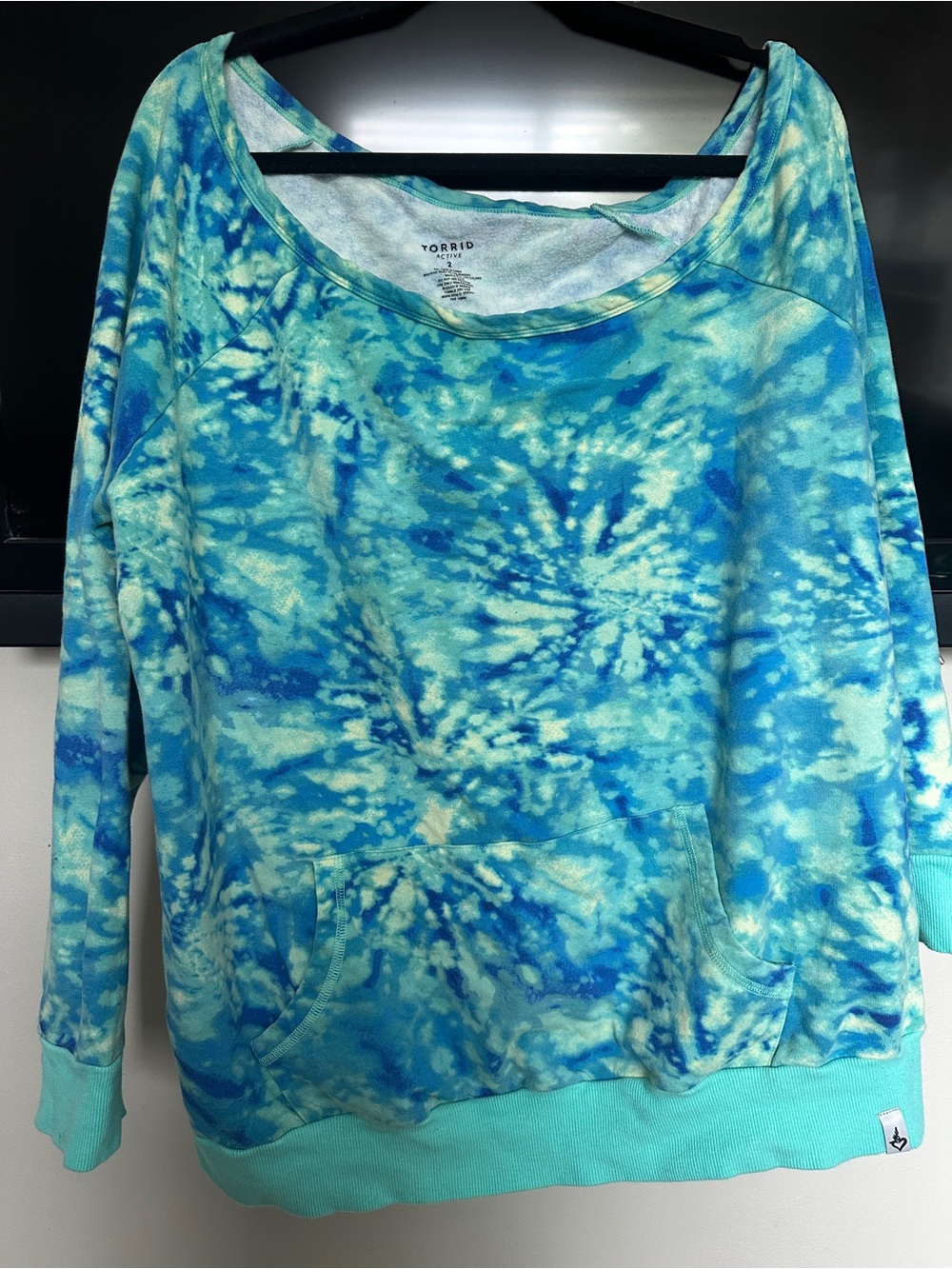 Torrid Tie-Dye Aqua & Teal Lounge Set - Picture 2 of 7